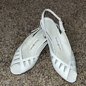 Vintage Leather Slingbacks